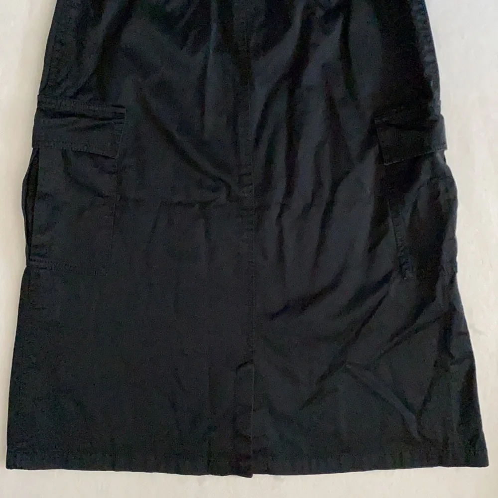 {VTG} Future Ozbek | 90s Bergdorf Goodman Sateen Midi Cargo Skirt Purple Label - Picture 14 of 16